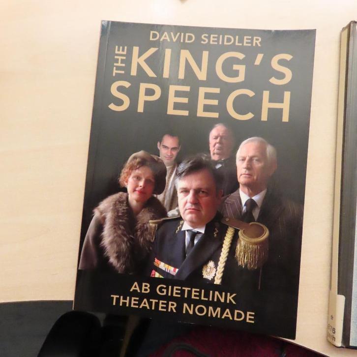 King's Speech script van toneelstuk Ab Gietelink Nomade, Boeken, Kunst en Cultuur | Dans en Theater, Nieuw, Verzenden