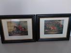 Set prenten met paard en ruiter. Klassiek., Antiek en Kunst, Ophalen of Verzenden