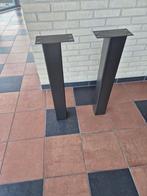 Tafelpoten & side table, Huis en Inrichting, Tafels | Sidetables, Ophalen, Gebruikt, 50 tot 100 cm, Glas