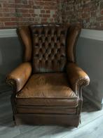 Chesterfield stoelen, Huis en Inrichting, Fauteuils, Ophalen of Verzenden, Zo goed als nieuw, 75 tot 100 cm