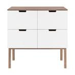 Kidsmill Sepp Commode Wit / Beuken, Ophalen, 50 tot 70 cm, Nieuw, 100 cm of meer