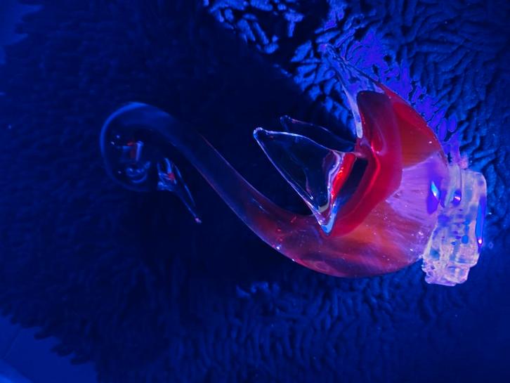 Murano Zwaan - Cadmium Glas, Antiek en Kunst, Antiek | Glas en Kristal, Ophalen of Verzenden