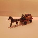 Paard en wagen met wijnvaten voor H0 modelspoorbaan, Ophalen of Verzenden, Gebruikt