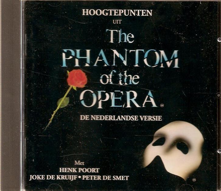 NL-talige musical The phantom of the opera, Cd's en Dvd's, Cd's | Nederlandstalig, Zo goed als nieuw, Soundtrack of Musical, Ophalen of Verzenden