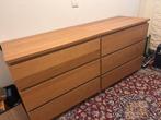 Ikea Malm ladekast houtkleurig, Huis en Inrichting, Kasten | Ladekasten, Ophalen, Gebruikt, 50 tot 100 cm, 3 of 4 laden