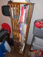 Boekenrek bamboe ( kan draaien), Huis en Inrichting, Kasten | Boekenkasten, Zo goed als nieuw, Minder dan 100 cm, 25 tot 50 cm
