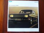 Ford 15 M 1968 groot formaat brochure, Boeken, Auto's | Folders en Tijdschriften, Verzenden, Zo goed als nieuw, Ford