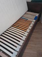 Seniorenbed 1 persoons, Huis en Inrichting, Slaapkamer | Bedden, Ophalen, Eenpersoons, Bruin, 80 cm