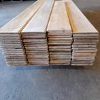 Massief grenen vloer 26 m2 vloerdelen 2 cm, Ophalen, Gebruikt, Vloerdelen of -planken, 10 tot 30 cm