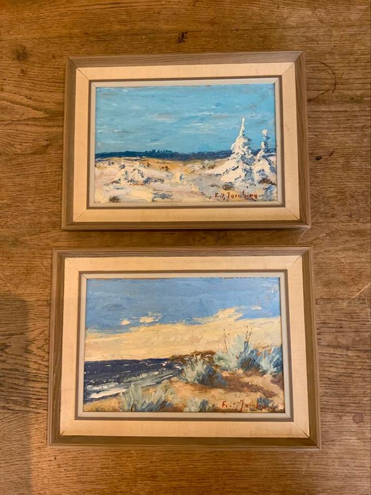 Impressionisme Olieverf Schilderij Fritz Jacobsen 1914-1979, Antiek en Kunst, Kunst | Schilderijen | Klassiek, Ophalen of Verzenden
