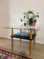 Vintage bijzettafel, Ophalen of Verzenden, Zo goed als nieuw, Vierkant, 45 tot 60 cm