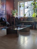 Glazen salontafel, Huis en Inrichting, Tafels | Salontafels, Ophalen, 100 tot 150 cm, 50 tot 100 cm, Zo goed als nieuw