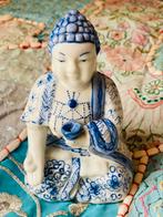 Chinees wit blauw porselein Geisha beeldje, Antiek en Kunst, Antiek | Porselein, Ophalen of Verzenden