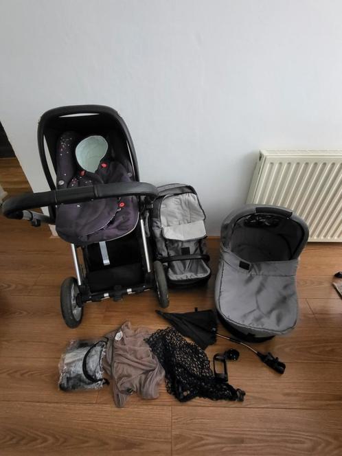 Complete kinderwagen met maxi cosi en reiswieg, Kinderen en Baby's, Kinderwagens en Combinaties, Zo goed als nieuw, Ophalen