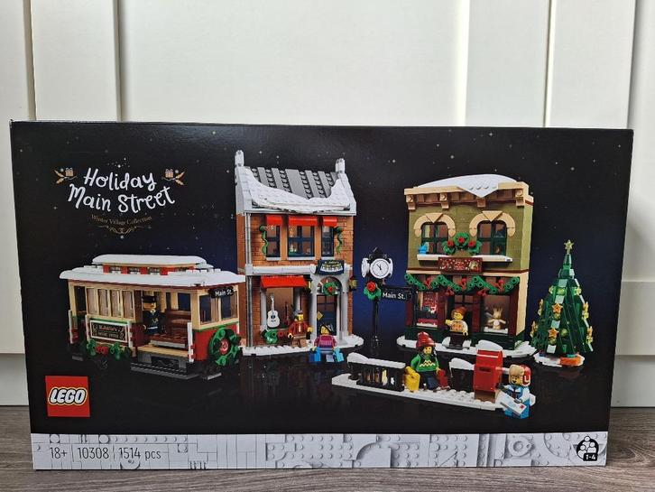 Lego 10308 - Kerst dorpsstraat, Kinderen en Baby's, Speelgoed | Duplo en Lego, Nieuw, Lego, Complete set, Ophalen of Verzenden