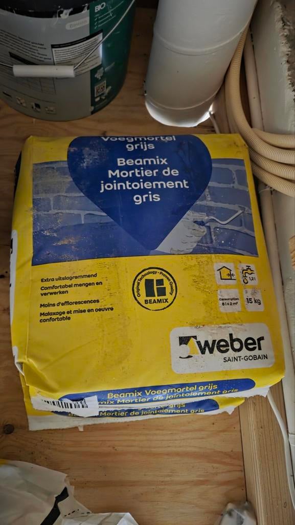 30 kg Voegmortel Grijs - Nieuw, Ophalen, Nieuw, Beton