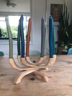 Mahoni houten kandelaar., Ophalen of Verzenden, Zo goed als nieuw, Hout, Kandelaar