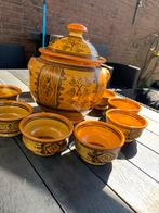 Soepkommen met soeppan, Antiek en Kunst, Antiek | Servies compleet, Ophalen of Verzenden