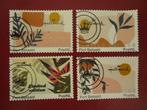 4 x zegels Hallmark Port Betaald (#444), Postzegels en Munten, Verzenden, Gestempeld