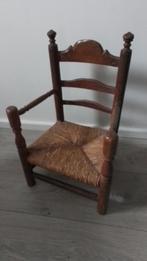 Vintage Houten Kinderstoel met Touwzitting, Ophalen, Gebruikt