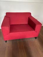 Rode love seat, Huis en Inrichting, Fauteuils, Ophalen, Gebruikt, 75 tot 100 cm, 100 tot 125 cm