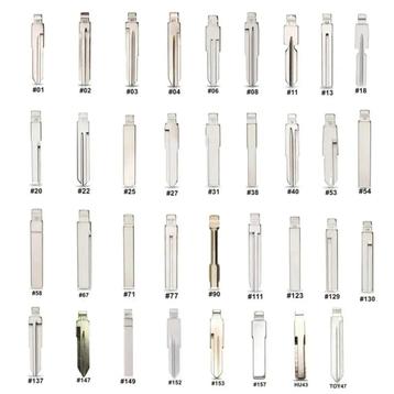 35 stuks verschilende autosleutelblad blank beschikbaar voor biedingen