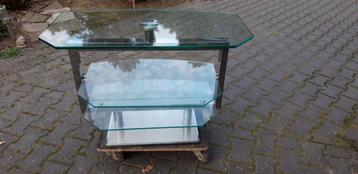 tv meubel glas/metaal beschikbaar voor biedingen