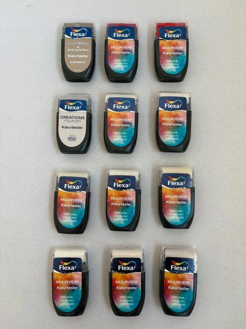 Kleurtesters van Flexa en Gamma (diverse kleuren), Doe-het-zelf en Verbouw, Verf, Beits en Lak, Zo goed als nieuw, Verf, Minder dan 5 liter