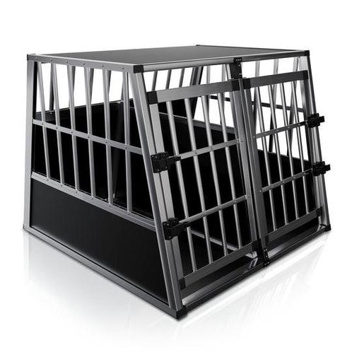 Bench xl voor in auto lichtgewicht aluminium van 109 nu 69, Dieren en Toebehoren, Hondenbenches, Nieuw, Ophalen
