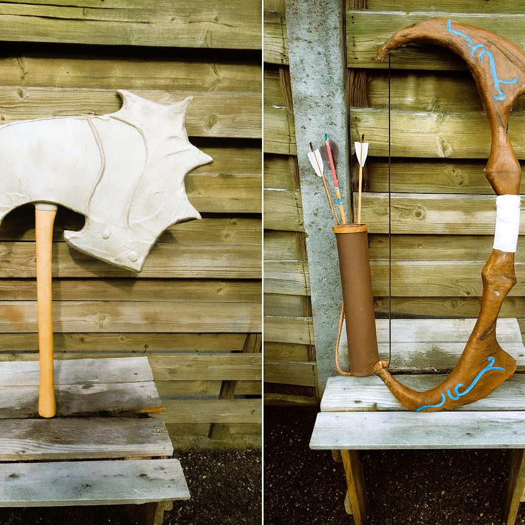 Fantasy Cosplay Wapens – Bijl & Boogset., Ophalen