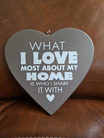 Tekstbord hart vorm nieuw what i love .... beschikbaar voor biedingen
