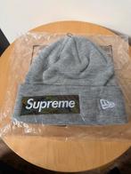 Supreme New Era Box Logo Beanie Heather Grey FW23, Kleding | Heren, Hoeden en Petten, Ophalen, Nieuw, One size fits all, Hoed