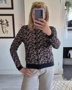 Blauw dames vest met roze print | Hema | maat S | ZGAN, Blauw, Ophalen of Verzenden, Zo goed als nieuw, Maat 36 (S)