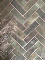 26 tegeltjes in doos - groentint, Doe-het-zelf en Verbouw, Tegels, Ophalen, Nieuw, Minder dan 20 cm, 20 tot 40 cm