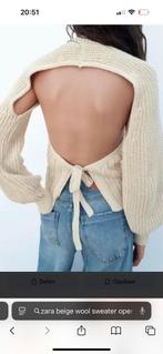 Zara beige trui tops top wol knitwear open rug S M nieuw, Nieuw, Ophalen of Verzenden, Lange mouw, Maat 36 (S)