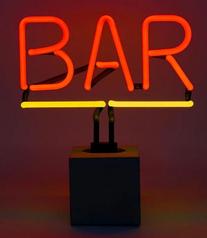 Neon verlichting BAR op voet, Verzamelen, Merken en Reclamevoorwerpen, Nieuw, Lichtbak of (neon) lamp, Ophalen of Verzenden