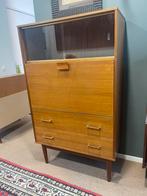 Vintage secretaire-/ vitrinekast-/ wandkast, Ophalen, Gebruikt, Onb, Onb