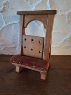 Eiken miniatuur biechtstoeltje 20cm hoog, Ophalen of Verzenden