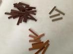 Lego tegel 1x6 bruin donker beige en nougat, Ophalen of Verzenden, Gebruikt, Losse stenen, Lego