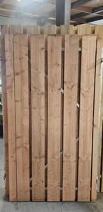 NIEUW Lamellen fijnbezaagd RedClass poort 100 x 180 cm (BxH), Ophalen, 100 tot 150 cm, Nieuw, Draaipoort