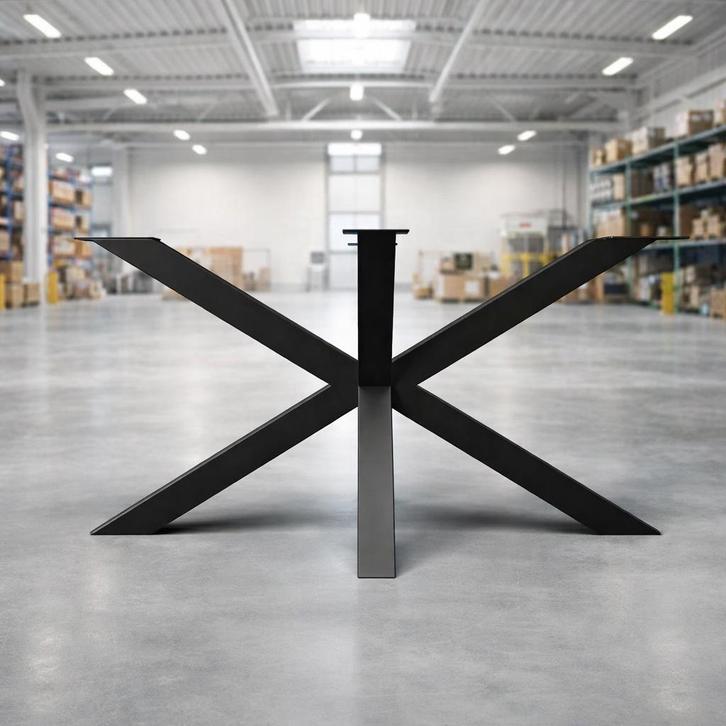 Matrixpoot spinpoot spiderleg matrix onderstel gepoedercoat, Huis en Inrichting, Tafels | Eettafels, Nieuw, Metaal, Ophalen of Verzenden