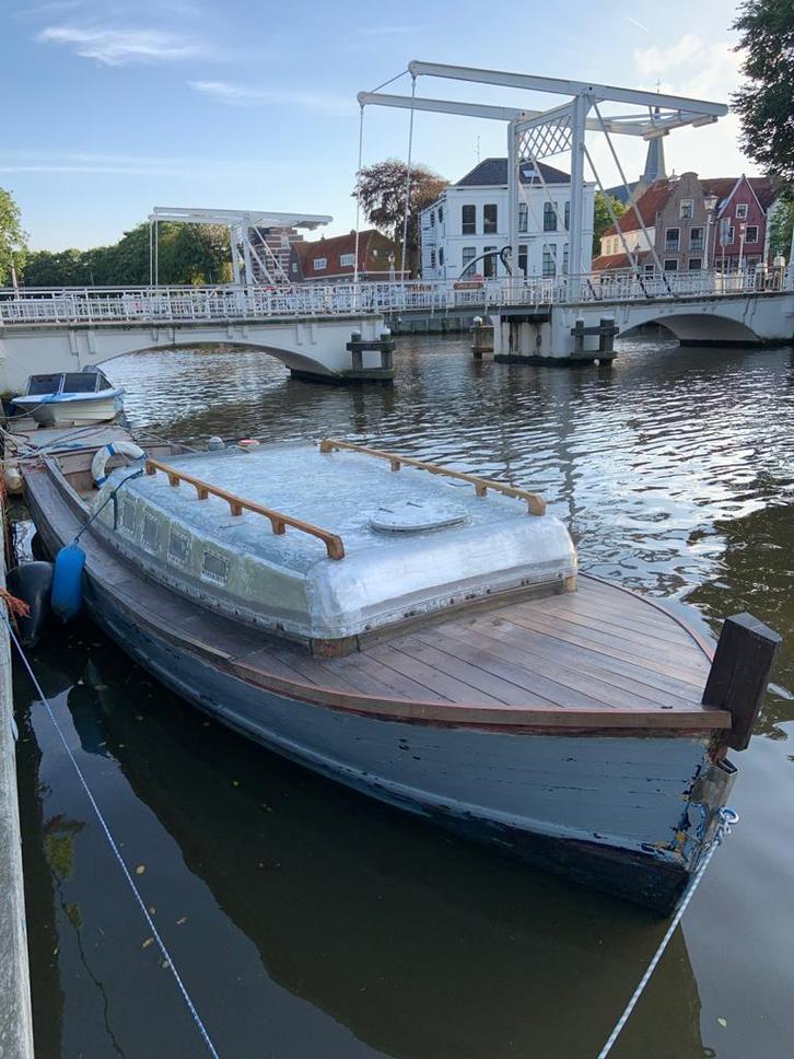 Unieke Rijkswerf teak houten Motortender uit 1949 M108, Watersport en Boten, Motorboten en Motorjachten, Gebruikt, Hout, 9 tot 12 meter