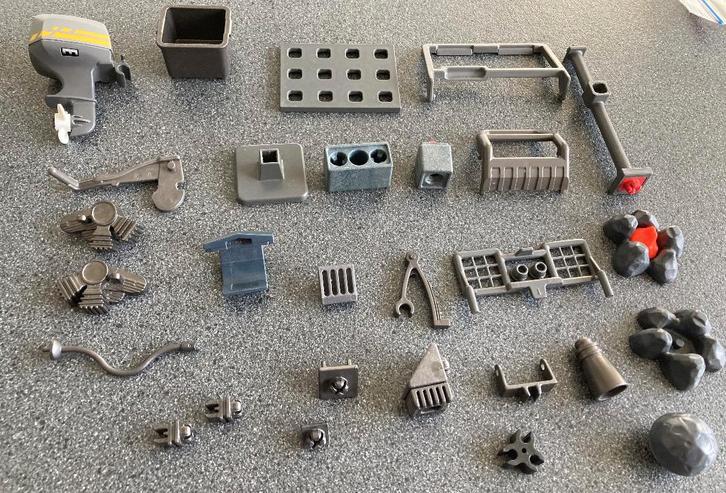 Playmobil onderdeel onderdelen DONKER GRIJS allerlei, Kinderen en Baby's, Speelgoed | Playmobil, Zo goed als nieuw, Los playmobil