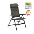 TRAVELLIFE BARLETTA STANDENSTOEL COMFORT L DARK GREY, Caravans en Kamperen, Kampeermeubelen, Ophalen of Verzenden, Nieuw, Campingstoel