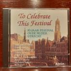 cd To Celebrate this Festival -, Cd's en Dvd's, Cd's | Klassiek, Ophalen of Verzenden, Barok, Gebruikt, Overige typen