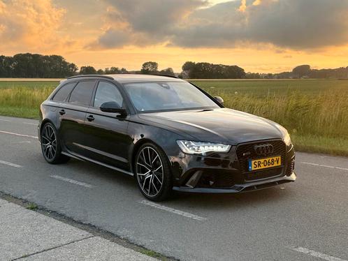 Audi RS6 Stage 1 670pk Zwart B&O Panoramadak Softclose, Auto's, Audi, Particulier, RS6, Benzine, D, Stationwagon, Automaat, Geïmporteerd