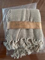 JENS Living Plaid-Visgraat -Gerecycled katoen-Beige (NIEUW), Huis en Inrichting, Ophalen of Verzenden, Nieuw