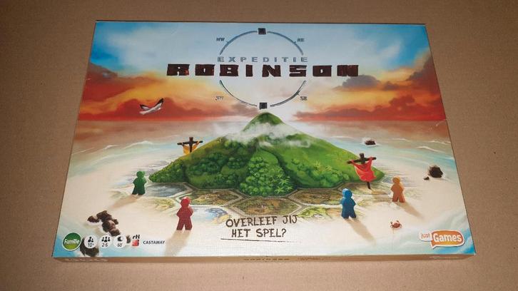 Spel - Expeditie Robinson, Hobby en Vrije tijd, Gezelschapsspellen | Bordspellen, Zo goed als nieuw, Een of twee spelers, Drie of vier spelers