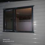 houten raamwerk met openslaande raam, Doe-het-zelf en Verbouw, Kozijnen en Schuifpuien, 75 tot 150 cm, Verzenden, Raamkozijn, Zo goed als nieuw