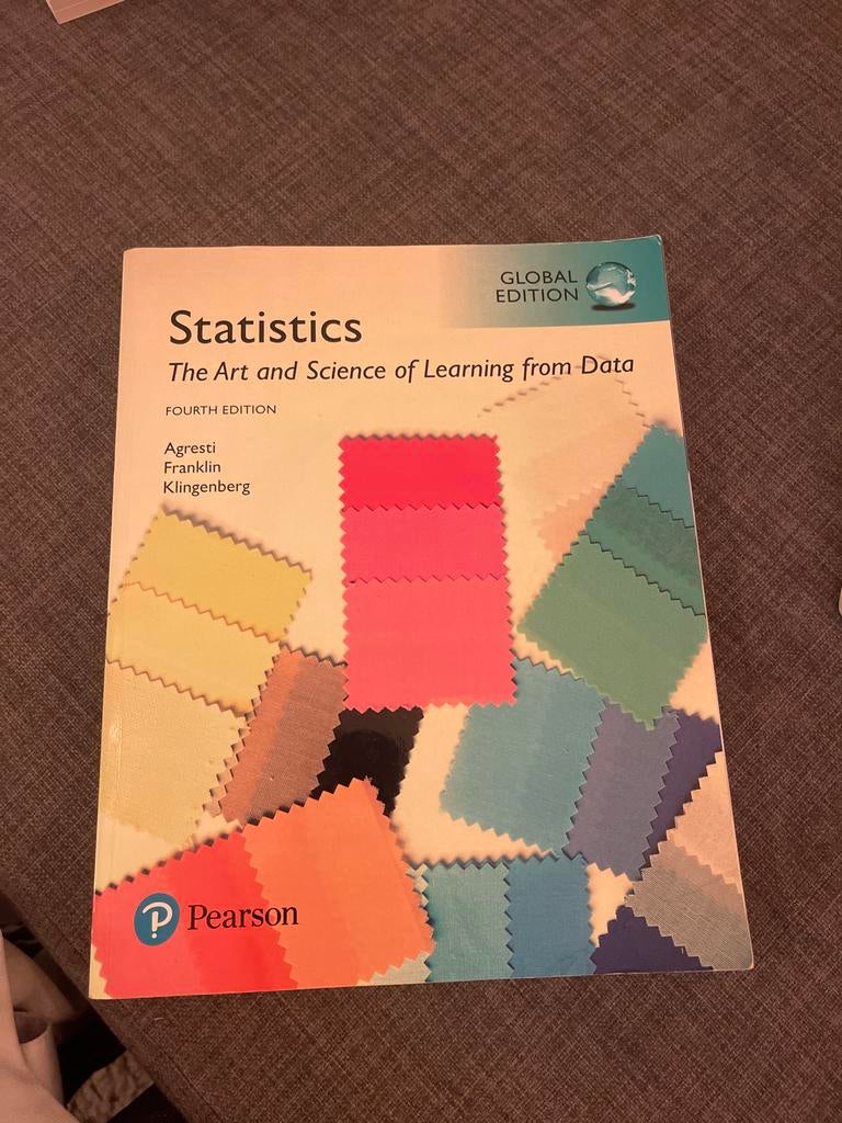 Statistiek: Leren van Data - Agresti, Franklin, Klingenberg, Verzenden, Beta, Zo goed als nieuw, HBO